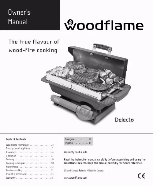 Mode d'emploi WOODFLAME DELECTO