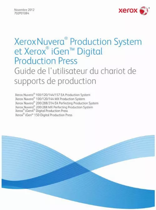 Mode d'emploi XEROX NUVERA EA PRODUCTION