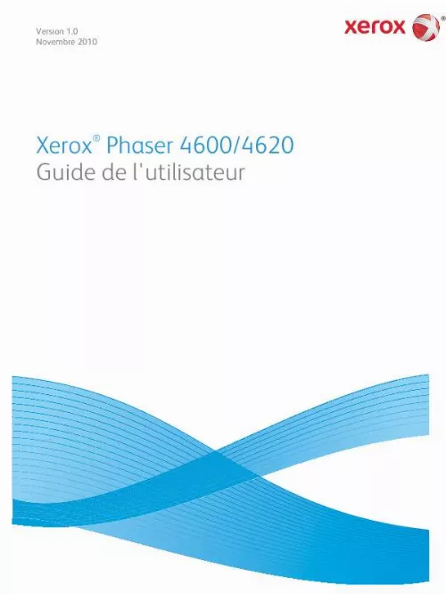 Mode d'emploi XEROX PHASER 4600