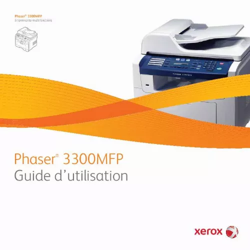 Mode d'emploi XEROX PHASER 3300MFP