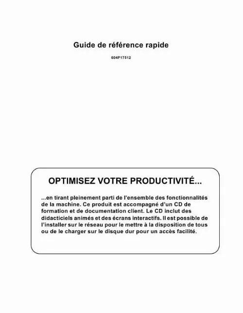 Mode d'emploi XEROX WORKCENTRE M175