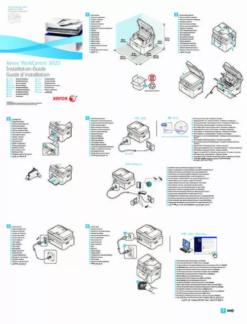 Mode d'emploi XEROX WORKCENTRE 3025