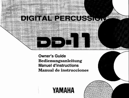 Mode d'emploi YAMAHA DD-11