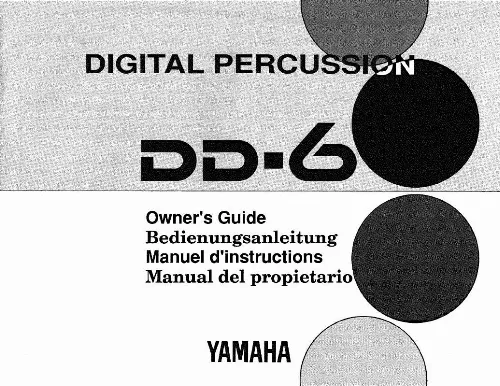 Mode d'emploi YAMAHA DD-6