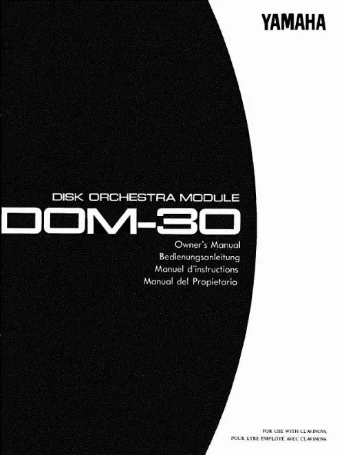 Mode d'emploi YAMAHA DOM-30