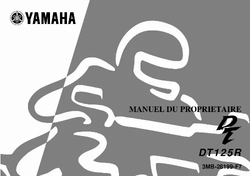 Mode d'emploi YAMAHA DT125R-2000