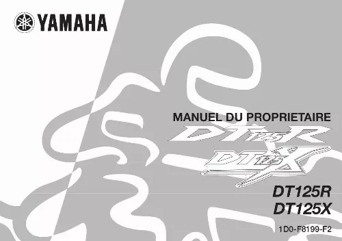 Mode d'emploi YAMAHA DT125R-2006