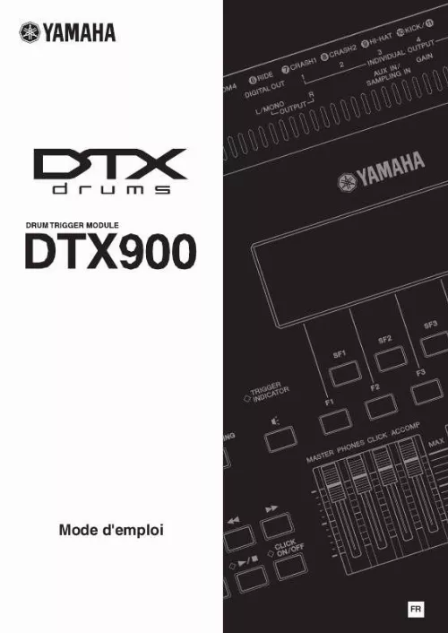 Mode d'emploi YAMAHA DTX-900