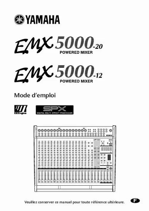 Mode d'emploi YAMAHA EMX5000-20-EMX5000-12