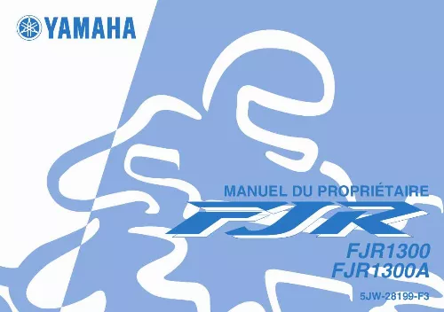 Mode d'emploi YAMAHA FJR1300A-2004