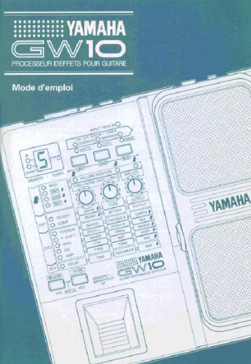 Mode d'emploi YAMAHA GW10