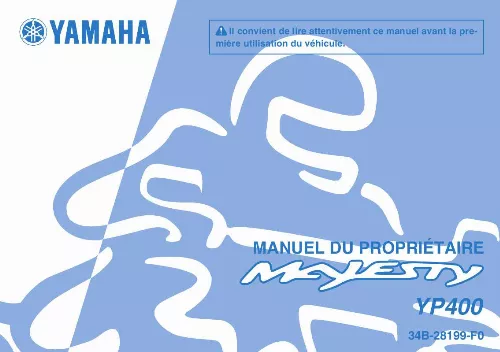 Mode d'emploi YAMAHA MAJESTY 400