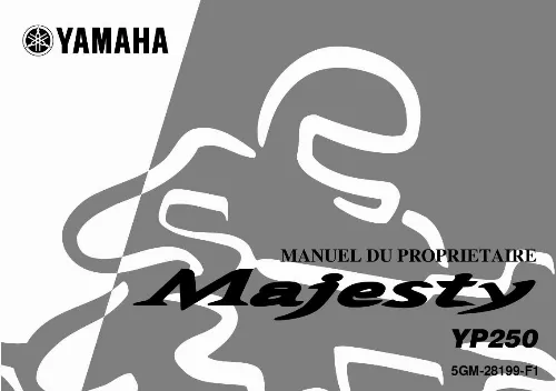 Mode d'emploi YAMAHA MAJESTY250-2001
