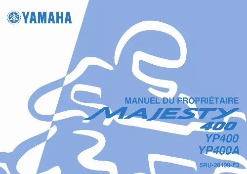 Mode d'emploi YAMAHA MAJESTY400-2007