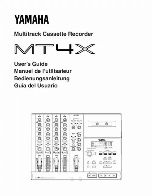 Mode d'emploi YAMAHA MT-4X