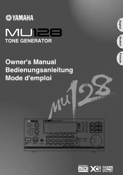 Mode d'emploi YAMAHA MU128