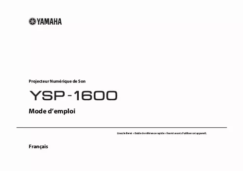 Mode d'emploi YAMAHA MUSICCAST YSP-1600