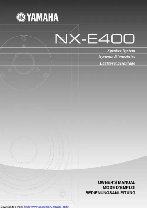 Mode d'emploi YAMAHA NX-E400