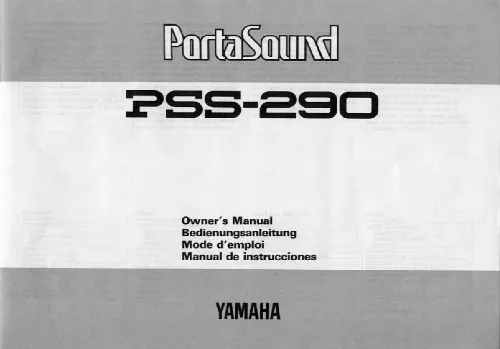 Mode d'emploi YAMAHA PSS-290