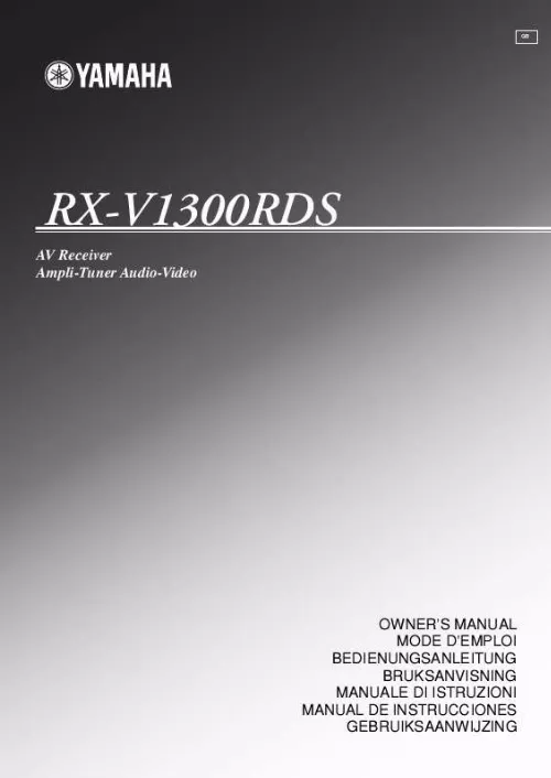 Mode d'emploi YAMAHA RX-V1300RDS