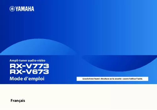 Mode d'emploi YAMAHA RX-V673