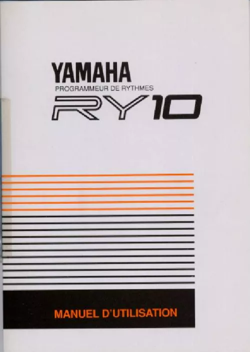 Mode d'emploi YAMAHA RY10