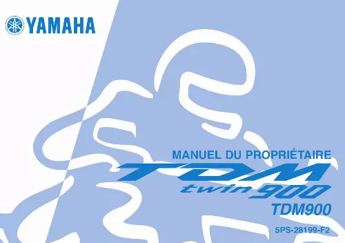Mode d'emploi YAMAHA TDM900-2004