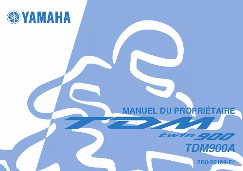 Mode d'emploi YAMAHA TDM900-2007