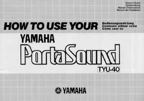 Mode d'emploi YAMAHA TYU-40