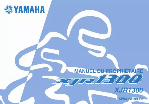 Mode d'emploi YAMAHA XJR1300-2005