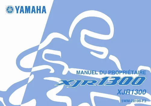 Mode d'emploi YAMAHA XJR1300-2006