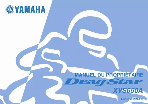 Mode d'emploi YAMAHA XVS650A-2006