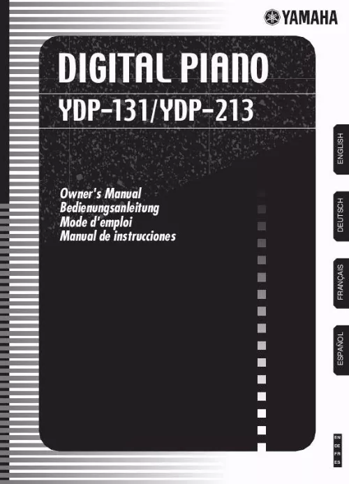 Mode d'emploi YAMAHA YDP-131-YDP-213