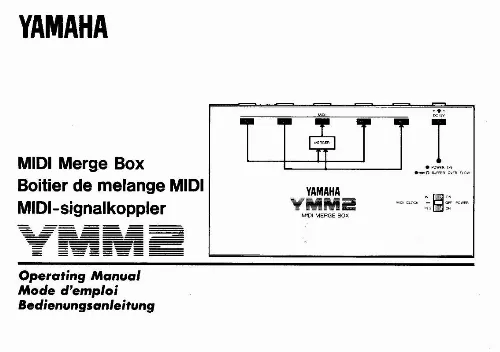 Mode d'emploi YAMAHA YMM2