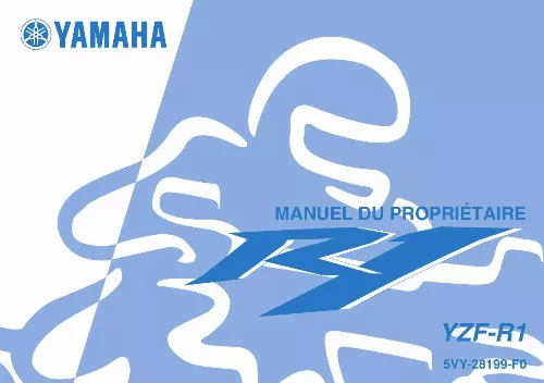 Mode d'emploi YAMAHA YZF-R1-2004