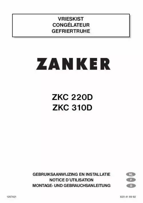 Mode d'emploi ZANKER ZKC220D