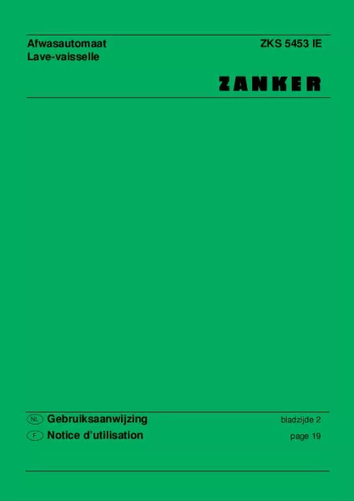 Mode d'emploi ZANKER ZKS5453IE