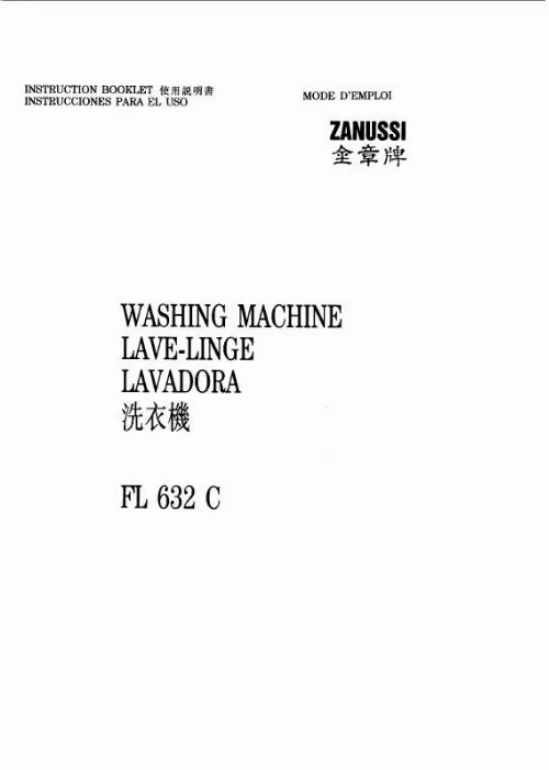 Mode d'emploi ZANUSSI FL632C