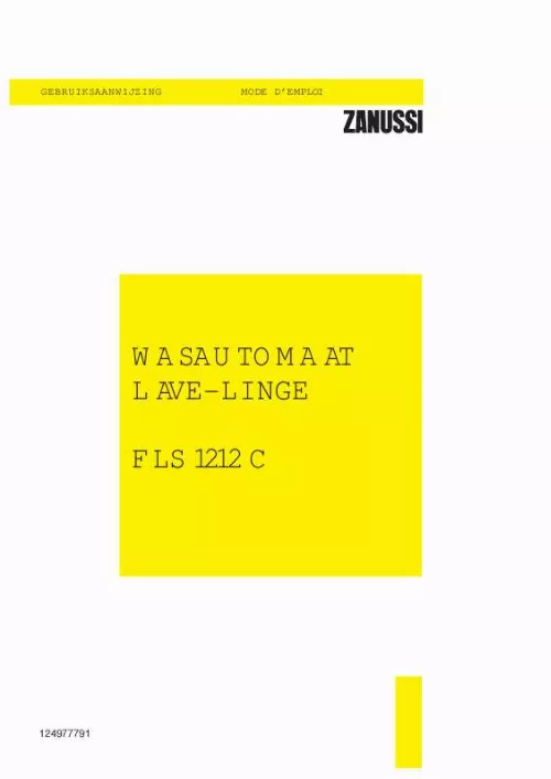 Mode d'emploi ZANUSSI FLS1212C