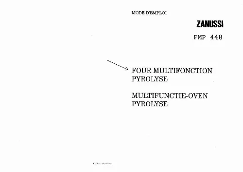 Mode d'emploi ZANUSSI FMP448N