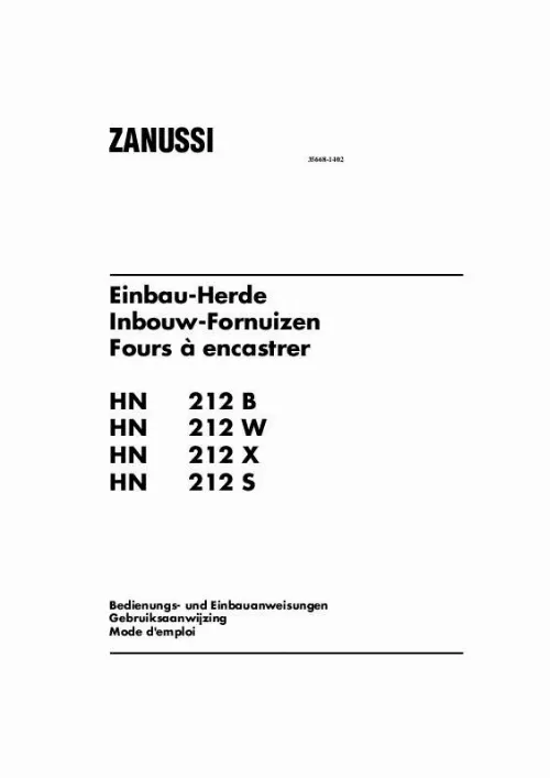 Mode d'emploi ZANUSSI HN212A