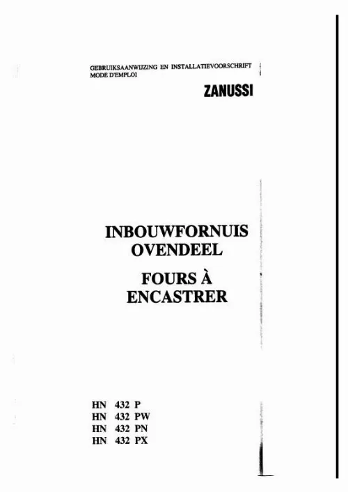 Mode d'emploi ZANUSSI HN432PX