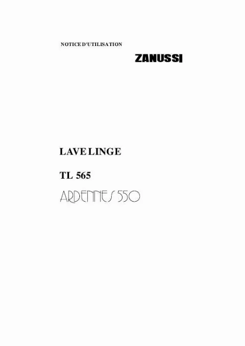 Mode d'emploi ZANUSSI TL565