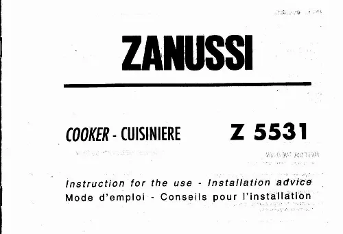 Mode d'emploi ZANUSSI Z5531