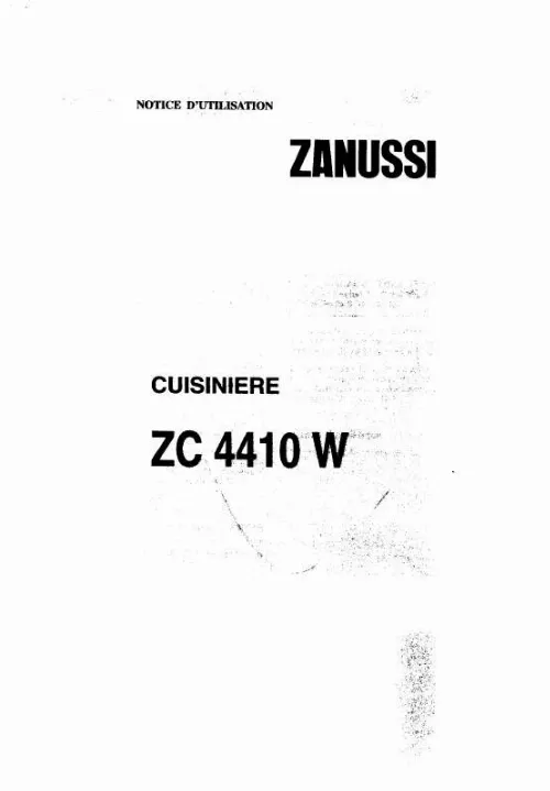Mode d'emploi ZANUSSI ZC4410W