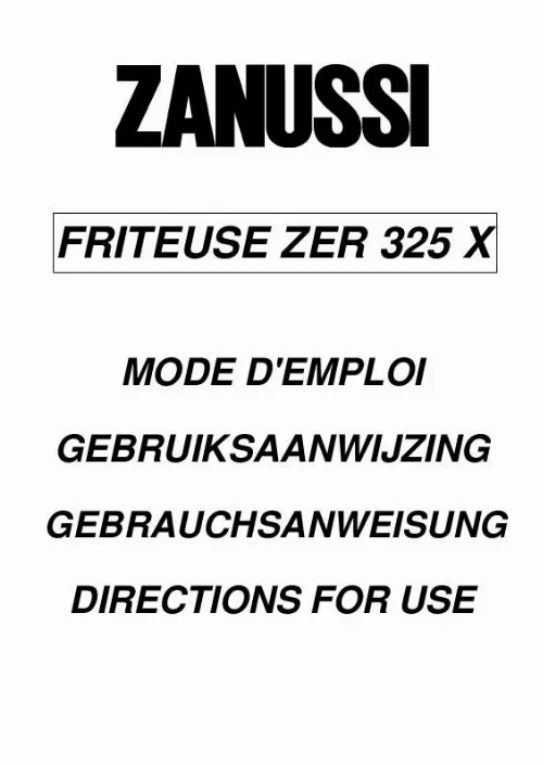Mode d'emploi ZANUSSI ZER325X