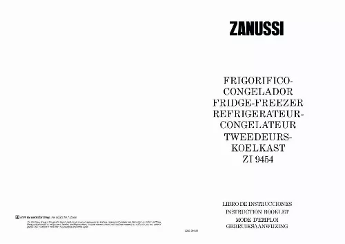 Mode d'emploi ZANUSSI ZI9454