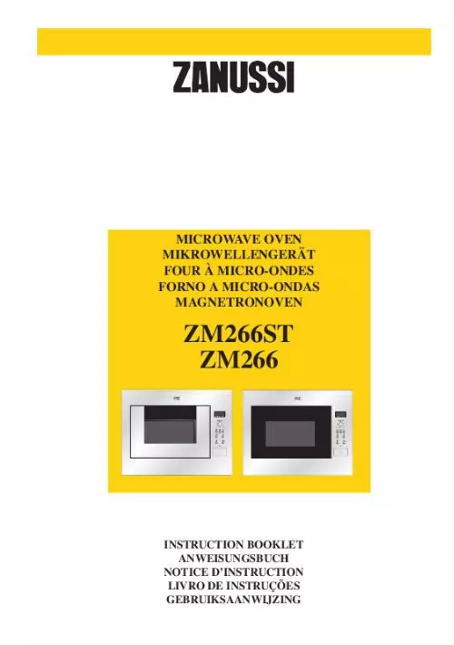 Mode d'emploi ZANUSSI ZM266X