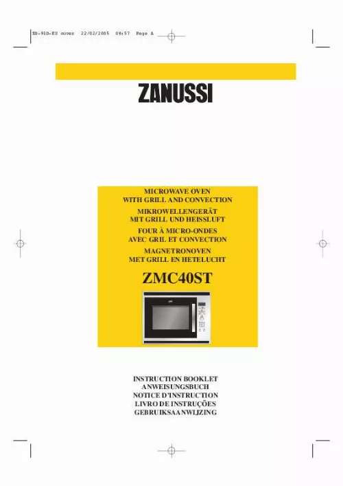 Mode d'emploi ZANUSSI ZMC40STN