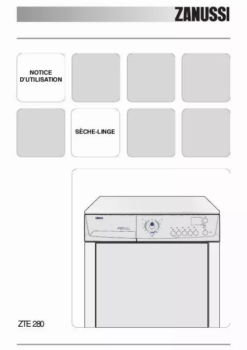 Mode d'emploi ZANUSSI ZTE280